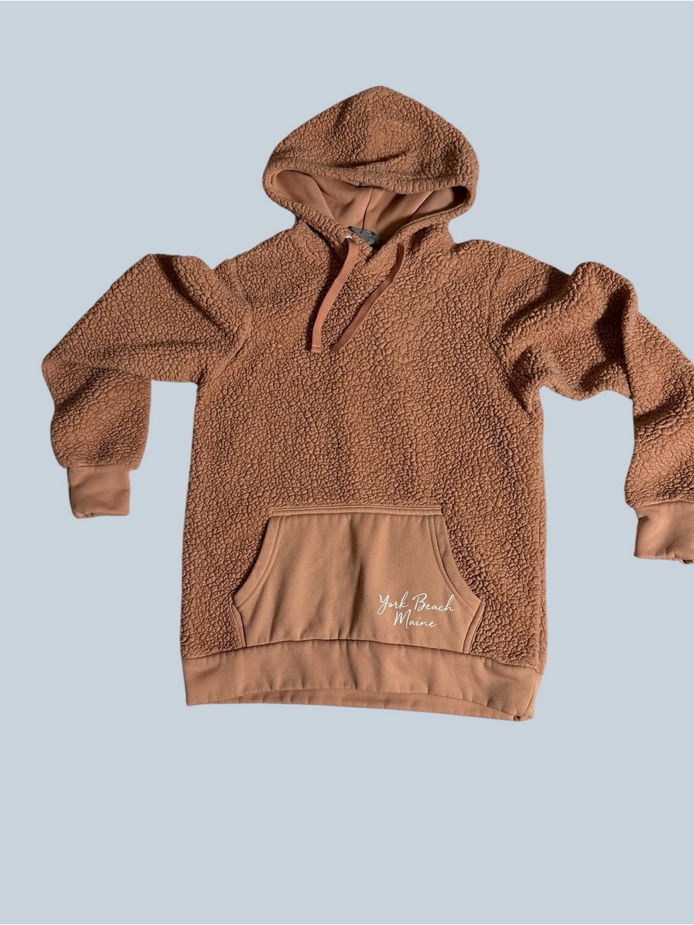Youth Beach Maine Kids' Sherpa Hoodie - Tan Size S
